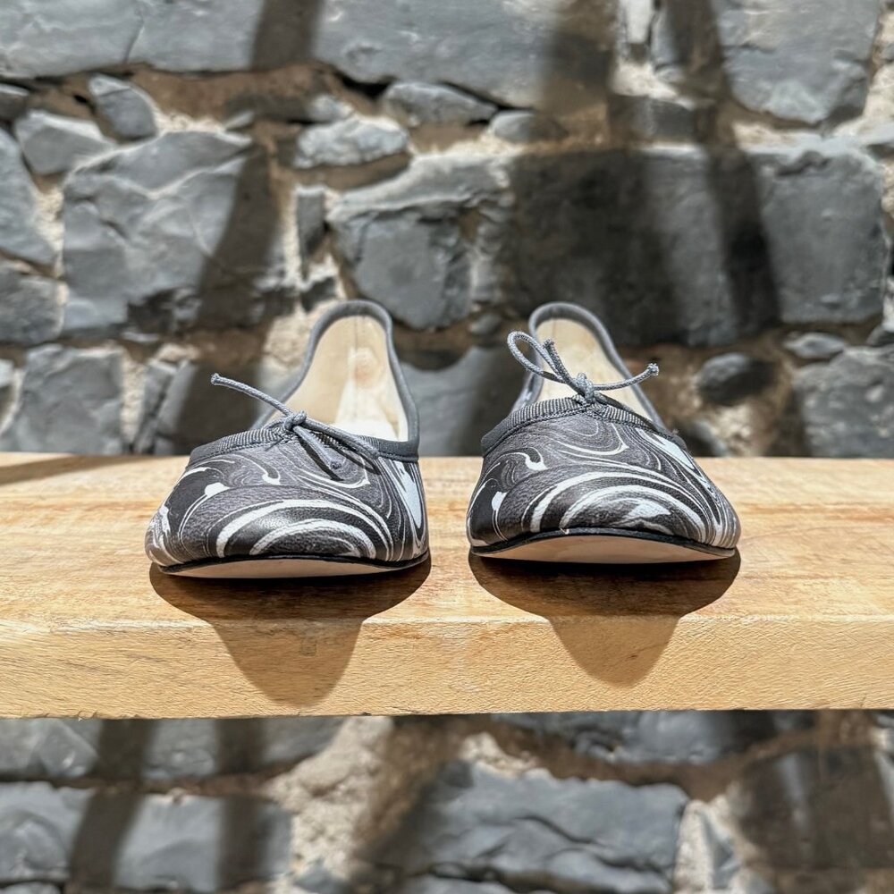 Repetto X Rodarte Grey Marble Print Cendrillon Ballet Flats - Picture 3 of 12